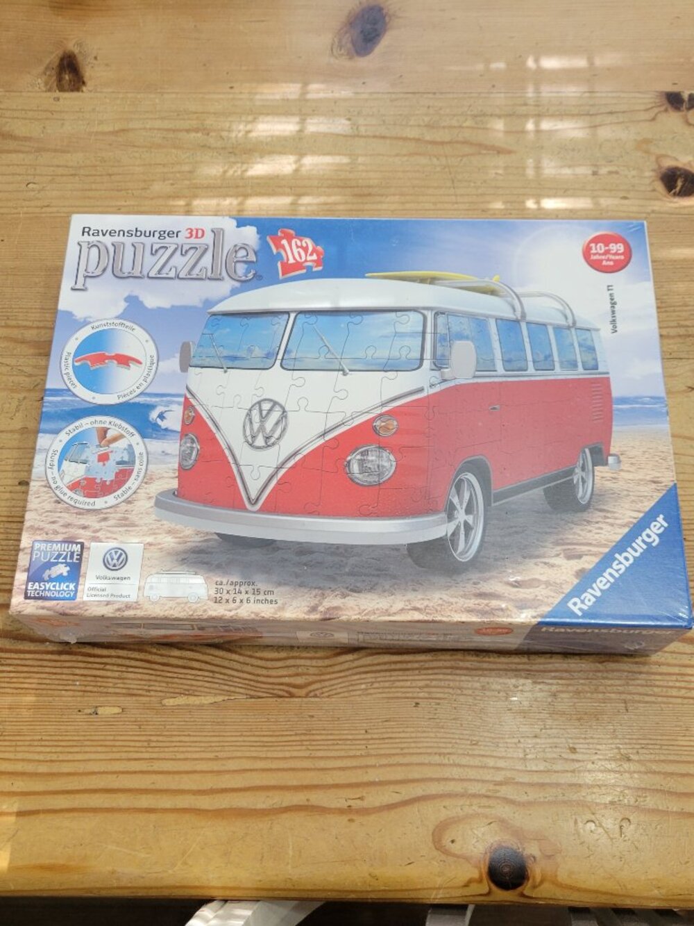 Ravensburger 3D Puzzle VW Volkswagen T1 Bus Camper Van Surfboard Surfer Edition